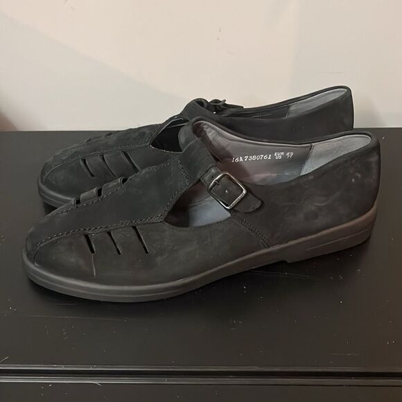 MEPHISTO Cool Air Black Suede Mary Jane Shoes Size 11 B57 - Picture 2 of 9